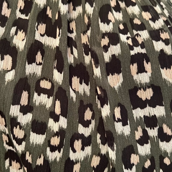 AS YOU WISH OLIVE ANIMAL PRINT MAXI DRESS SMALL - Picture 2 of 4